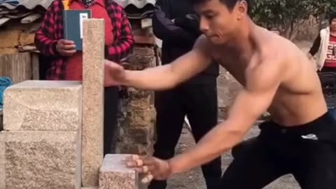 One Inch Punch Demonstration by Top Chinese Martial Artist
