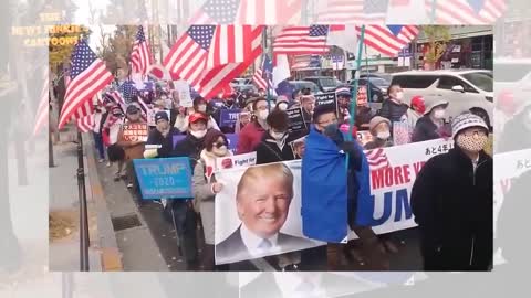 Massive Trump Rally in Osaka Japan.