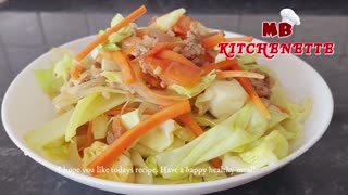 The Simpliest yet Tastiest home cooked cabbage! Easy and tasty! Try it and surely you will love it!