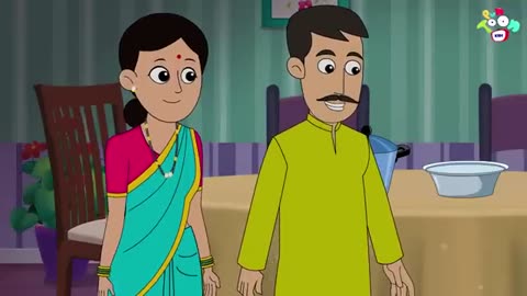 Gattu Chinki and Thunderstorm | Rainy Season | Animated Stories | English Cartoon | PunToon Kids