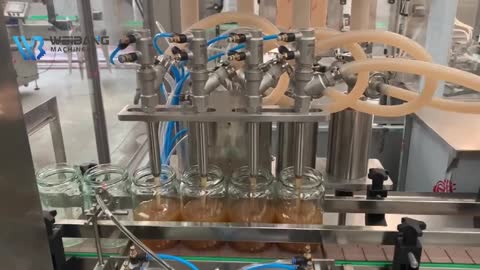 automatic honey and jam filling machine for jar glass bottle