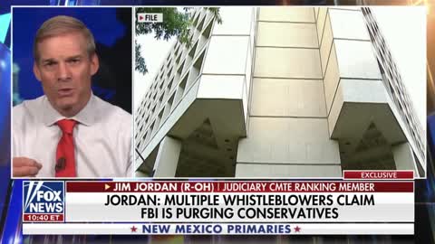 Jim Jordan reveals BREAKING NEWS on FBI whistleblowers
