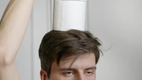 Playing With Toilet Paper - Funny