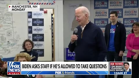 Biden asks staff is he_s _allowed_ to take questions