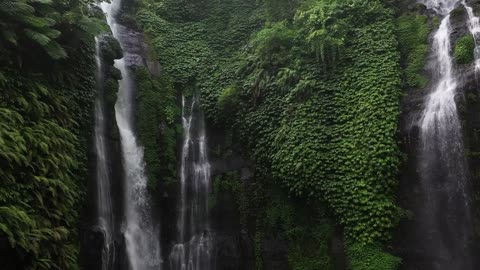 Waterfall, ocean, sea, clouds, motivation!