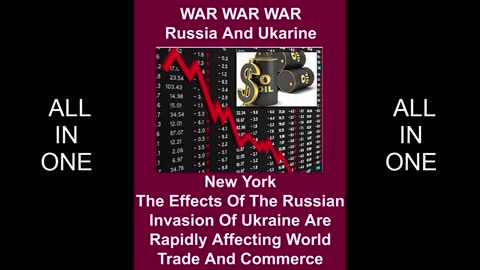 Russia And Ukraine War Crash All World Markets