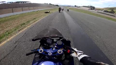 Motorcycle Crash on Track!!!