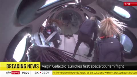 Virgin Galactic Launches 1st Space Tourism Flight.