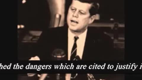 President John F Kennedy WARNING us all