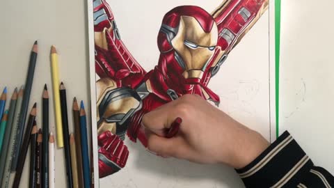 [Avengers Endgame] | Iron Man New Suit | Drawing | Marvel