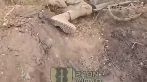 Moment Ukraine soldiers destroy Kadyrov 'TikTok warriors' trenches near Bakhmut