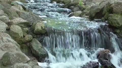 The sound of the waterfalls is very relaxing