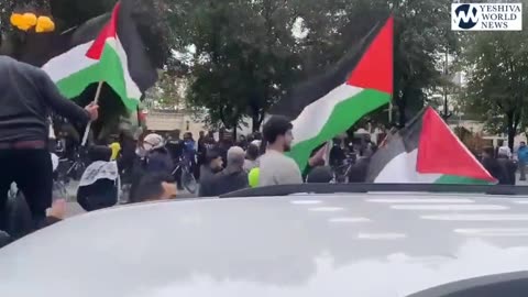 NOW: Black Hebrew Israelites are physically battling pro-Palestinian protesters in Chicago.