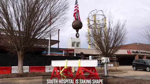 Community’s beam hoisted at UofL Health – South Hospital