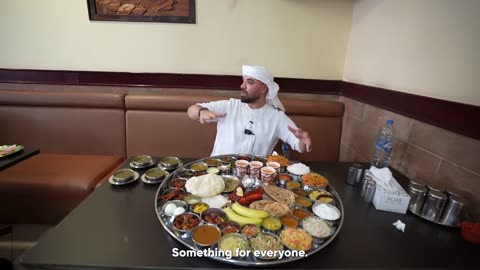 I tried Dubai's BIGGEST Thali Challenge...