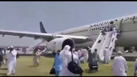 A Saudia Airbus A330 Experienced A Fire In The Left Landing Gear Upon Landing