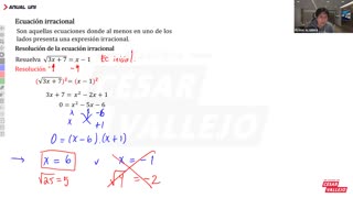 ANUAL VALLEJO 2023 | REFORZAMIENTO 05 | ÁLGEBRA TEORÍA