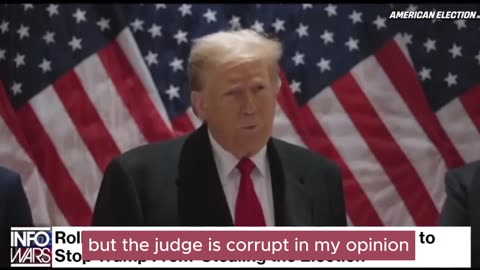 Trump Speaks to the Press after Judge rules to lower bond.