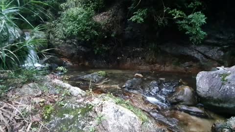 a clear valley of water