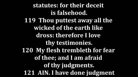 Psalms 119 King James version