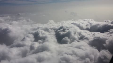 Flying above the cloud is amazing experience.