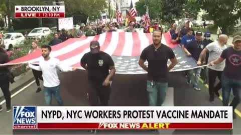 Fox News is actually covering the massive anti-mandate protest in NYC today 🇺🇸
