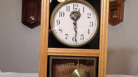 19" Tall Regulator Clock Dedicated to the Richmond, Fredericksburg & Potomac Railroads