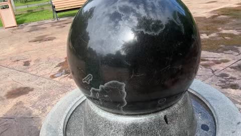 GRANITE GLOBE AT BATON ROUGE ZOO LOUISIANA USA