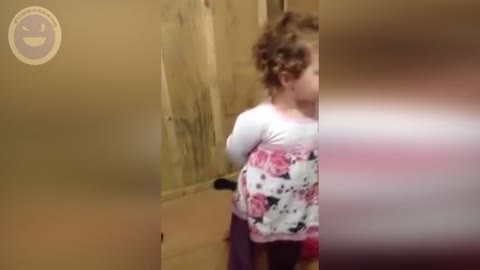 Little girl fighting with her mother!