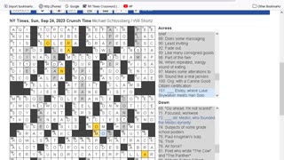 NY Times Crossword 20 Aug 23, Sunday