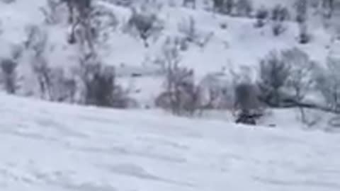 Skier backflip frontflip combo