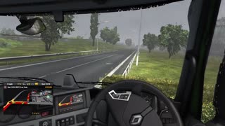 Euro Truck Simulator 2 Nyebrang Pakai Kapal Ferry ke Kota Calais Perancis Kirim Used Packaging