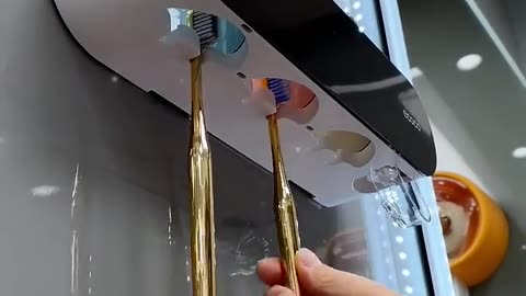 ▶️ UV Sanitizer Toothbrush Holder Bathroom Organizer