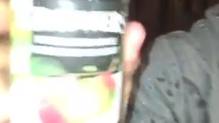 Guy spilling drink on himself nswf