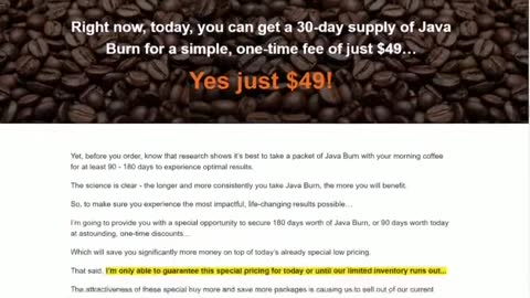 JAVA BURN REVIEW - SIDE EFFECTS, DRAWBACKS, BENEFITS AND RESULTS