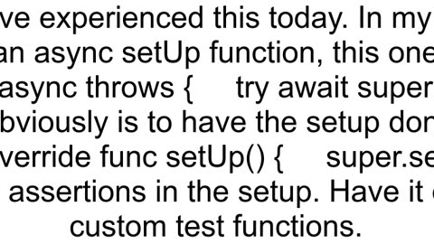 XCTest The test runner exited with code 1 before finishing running tests