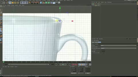 The teacher teaches you how to make a cup with C4D, the content is detailed, you can learn
