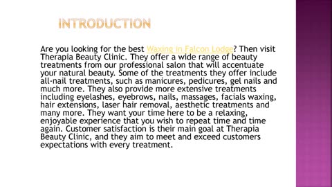 Best Waxing in Falcon Lodge