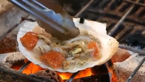 burned Giant Scallops