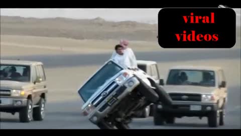 amazing car stunts by arabian car drivers