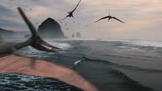 Majestic Pterosaurs in Flight: A Mesozoic Ocean Adventure 🦕✨RANDOM VIDEO OF THE DAY (DAY 7)
