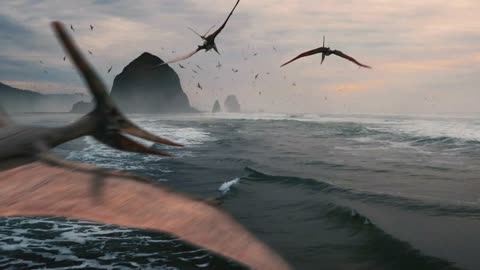 Majestic Pterosaurs in Flight: A Mesozoic Ocean Adventure 🦕✨RANDOM VIDEO OF THE DAY (DAY 7)