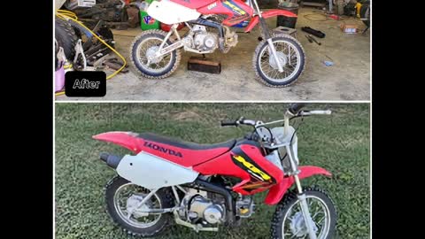 Xr70 pit bike build