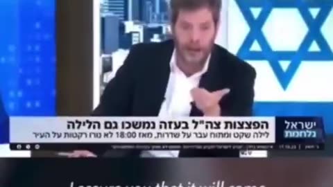 Israeli Channel 14 TV anchor: 'We Israelis are coming, we’re going to kill everyone in the world'.