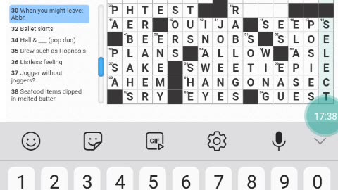 Universal Crossword Jan. 27, 2024 (on mobile app)