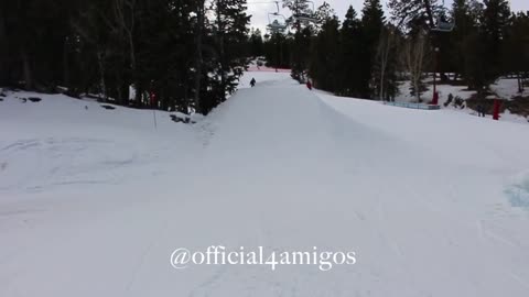 Official4amigos ski jump ramp fail