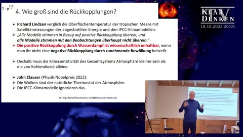 🇨🇭🇩🇪🇦🇹......Gibt es eine KLIMAKRISE？ - Vortrag von Dr． Ing． Bernd Fleischmann......October 19, 2023