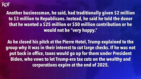 Trump the Extortionist