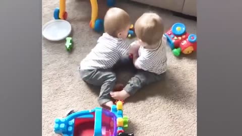 Funny Twins Babies Fighting Everyday - Hilarious Baby Videos