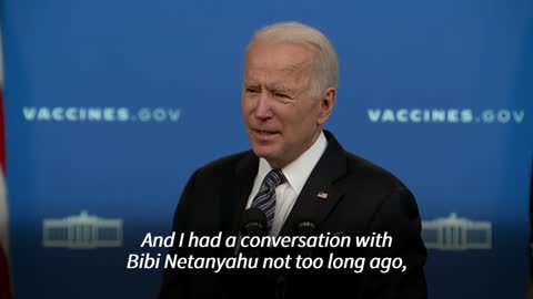 BIDEN ON ISRAEL - PALESTINE CONFLICT